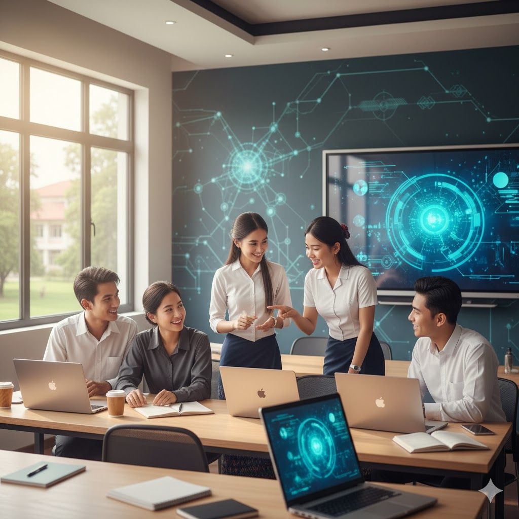 Abstract graphic representing artificial intelligence and learning