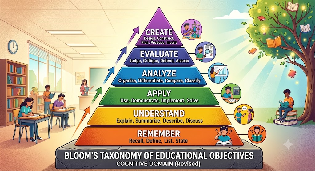 Bloom's Taxonomy Illustration